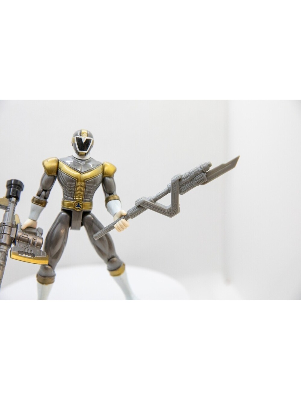 Power Rangers Lightspeed Rescue (Vintage ‘99’) Titanium Ranger with Weapons! - Picture 3 of 6